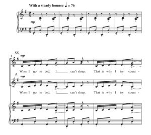 商品为SSA 三声部合唱线谱 数羊 沃尔兹版 童声女声合唱谱 有试听-云音圈