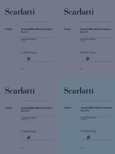 斯卡拉蒂 钢琴奏鸣曲选集 亨乐版 带指法 共四卷-云音圈