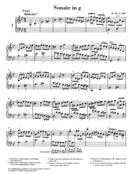 图片[4]-斯卡拉蒂 钢琴奏鸣曲选集 亨乐版 带指法 共四卷