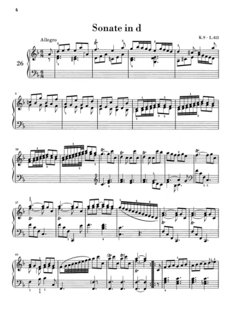 图片[5]-斯卡拉蒂 钢琴奏鸣曲选集 亨乐版 带指法 共四卷