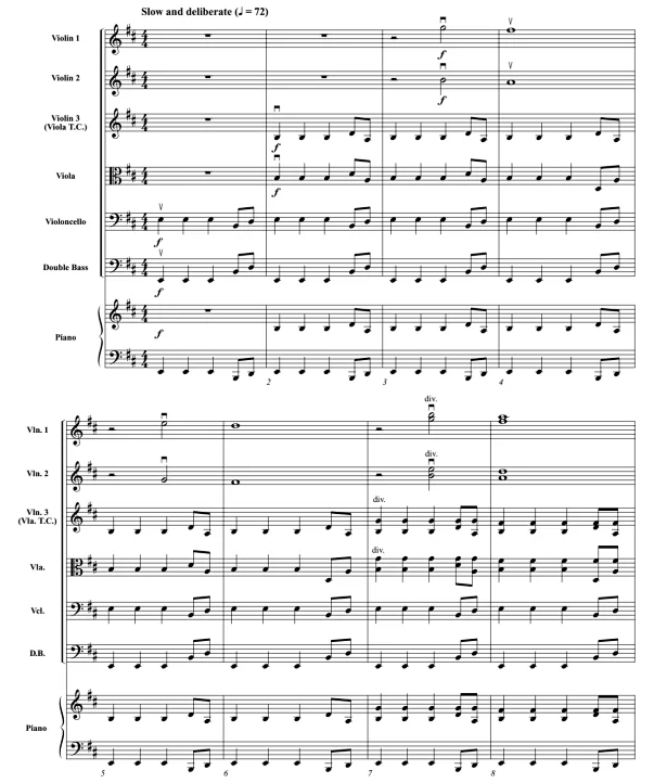 斯巴达克思 初-中级 交响弦乐合奏总谱+分谱 2.5级 有试听