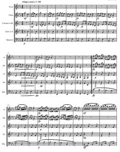 斯拉夫舞曲  Op.46 No.7德沃夏克 木管五重奏总谱+分谱 有试听-云音圈