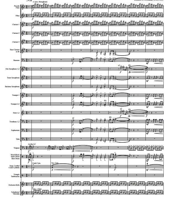 新生代之号 埃夫兰版 中级管乐 交响管乐合奏总谱+分谱 3级 有试听