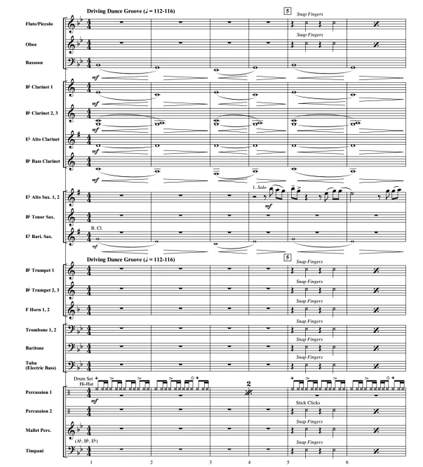 无法停止的感觉 中级 交响管乐合奏总谱+分谱 有试听