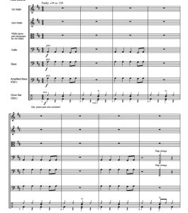 时髦小提琴 初级 交响弦乐合奏总谱+分谱（1级） 有试听-云音圈