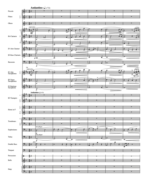 星之船 中级 交响管乐合奏总谱+分谱 G3 有试听