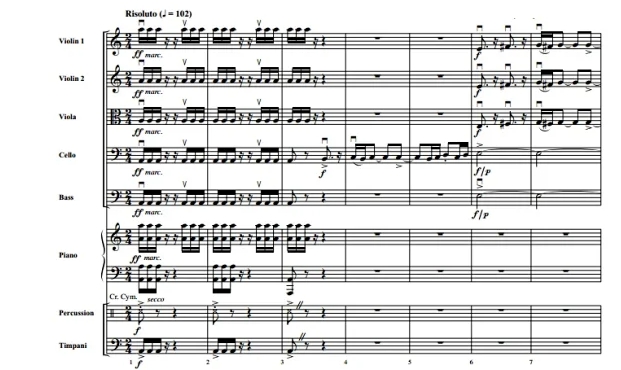 星战7 抵抗力量进行曲 拉文德版 中级 交响弦乐合奏总谱+分谱 G3.5 有试听