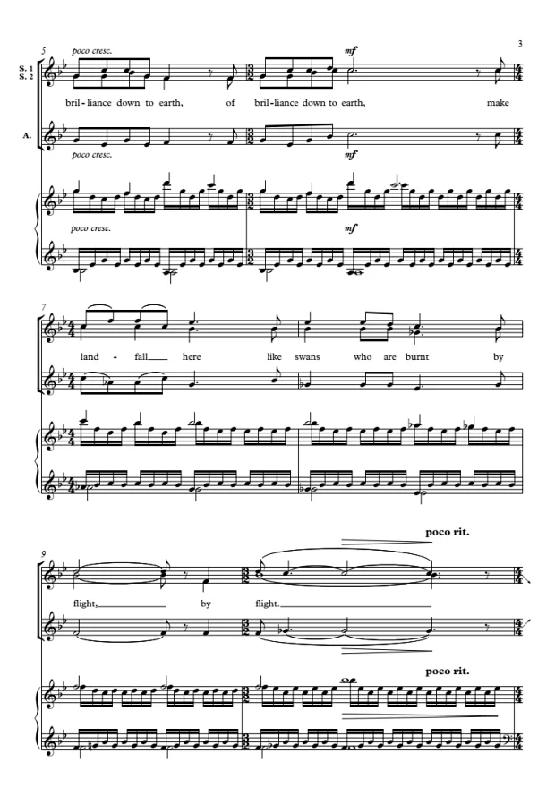 商品为SATB 四声部合唱线谱 星星的种子 奇科特版 高音合唱SSA+四部混声合唱SATB+钢琴谱 有试听