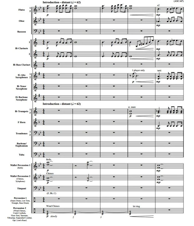 星际风景 巴马吉斯版 初级 交响管乐合奏总谱+分谱 2级 有试听