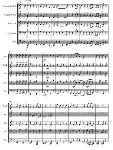 是的!我们没有香蕉了 4级 铜管五重奏总谱+分谱 有试听-云音圈