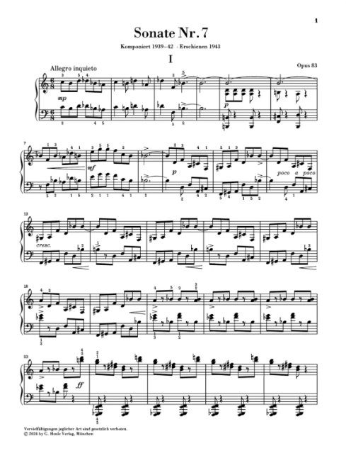 图片[3]-普罗科菲耶夫 第七钢琴奏鸣曲 亨乐版