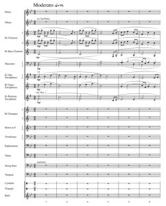 月 中级 交响管乐合奏总谱+分谱 G3 有试听-云音圈