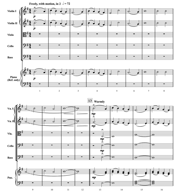 月光之影 奥洛林版 中级 交响弦乐合奏总谱+分谱 3级 有试听