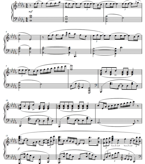 枝形吊灯 柔情版 钢琴独奏 有试听