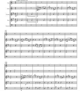 格里格 四首挪威舞曲 木管五重奏 总分谱 有试听-云音圈