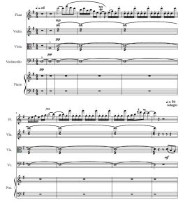 梁祝 长笛小提琴中提琴大提琴钢琴 总谱+分谱 有试听-云音圈