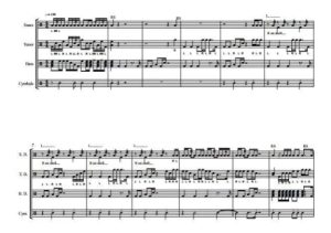 梅森 DUST 行进打击乐四重奏总谱+分谱 有试听-云音圈