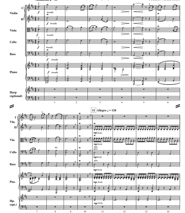 樱草 初级 交响弦乐合奏总谱+分谱（2级） 有试听