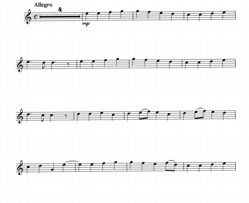 欢乐颂 长笛独奏 带伴奏音频 有试听