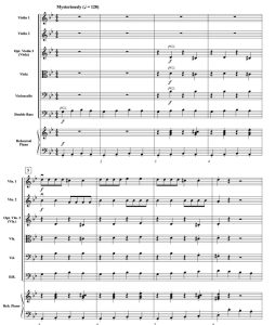 毛骨悚然的爬行 初级 交响弦乐合奏总谱+分谱 3级 有试听-云音圈