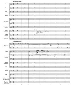 永远团结，永远坚强 中级 交响管乐合奏总谱+分谱 4级 有试听-云音圈