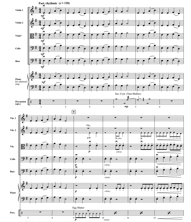 沧海横流 交响弦乐合奏总谱+分谱 初级 G2.5 有试听