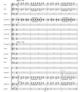 沸腾之力 初级 交响管乐合奏总谱+分谱 2级 有试听-云音圈