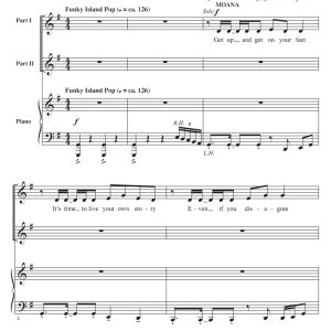 商品为SA 二声部合唱线谱 海洋奇缘2 还有什么比这更好的呢 比林斯利版 童声女声流行合唱谱 有试听-云音圈