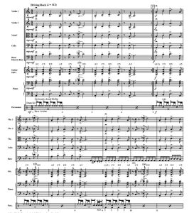 深紫乐队 Smoke on the Water 摩尔版 中级 交响弦乐合奏总谱+分谱（3.5级） 有试听-云音圈