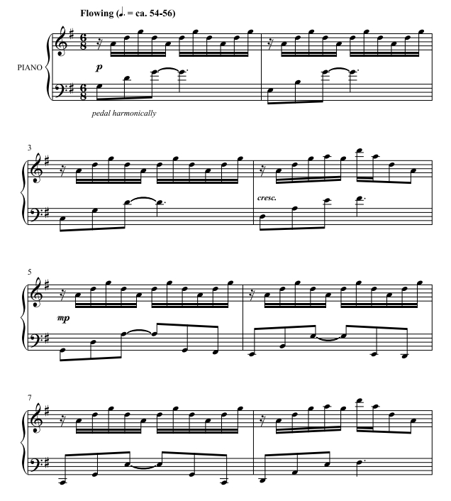 商品为SSA 三声部合唱线谱 瀑布 凯利版 童声女声合唱谱 有试听