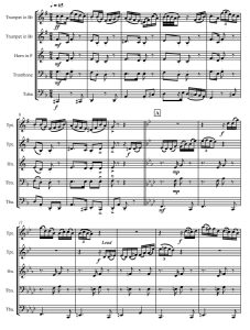 火之吻探戈 4级 铜管五重奏总谱+分谱 有试听-云音圈