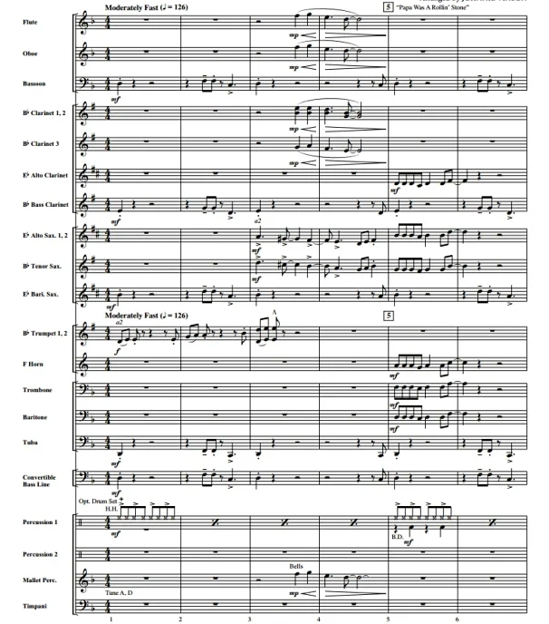 灵魂乐之诱惑乐队 文森版 初级 交响管乐合奏总谱+分谱 2级 有试听