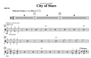 商品为合唱伴奏分谱 爱乐之城 City of Stars 爱默生版 合唱伴奏分谱 有试听-云音圈