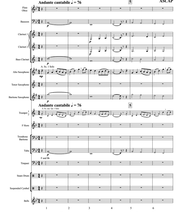 爱尔兰的传说 初级管乐 交响管乐合奏总谱+分谱 有试听