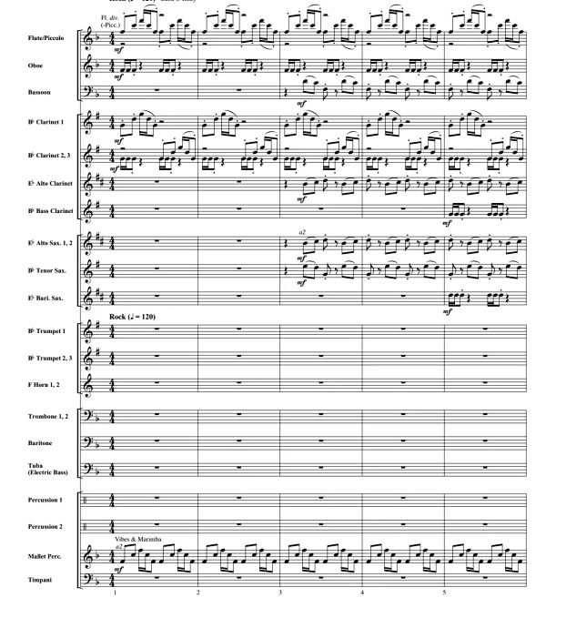 犯罪终结者 中级 交响管乐合奏总谱+分谱 有试听