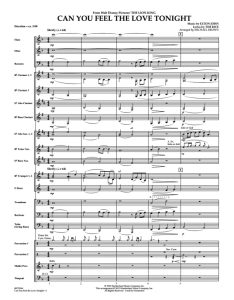 狮子王 Can You Feel The Love Tonight 初级 交响管乐合奏总谱+分谱 有试听-云音圈