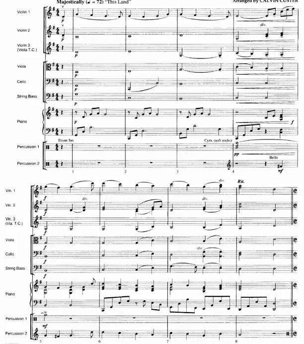 狮子王 卡斯特版 中级 交响弦乐合奏总谱+分谱 G3.5 有试听