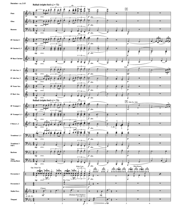 猫王 Can't Help Falling In Love 中级 中音萨克斯与交响管乐合奏总谱+分谱 3级 有试听