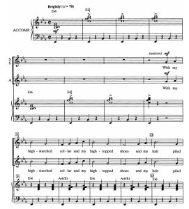 商品为SSA 三声部合唱线谱 电车之歌 The Trolley Song 比林斯利版 童声女声合唱SSA+钢琴谱 有试听-云音圈