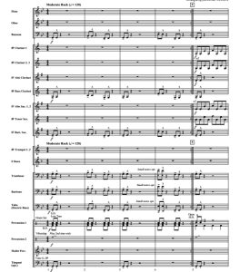 疯狂列车 文森版 初级 交响管乐合奏总谱+分谱 2级 有试听-云音圈