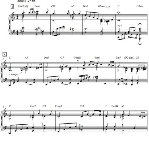 白色圣诞节 爵士 高级版 钢琴独奏 有试听