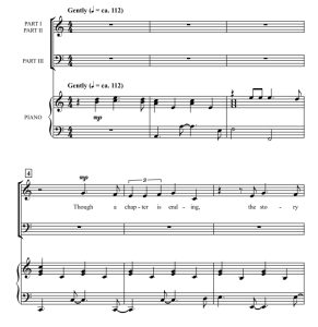 商品为SAB 三声部合唱线谱 直到我们再相遇 朗格版 混声合唱谱 有试听-云音圈