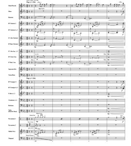 真爱无价 中级 交响管乐合奏总谱+分谱 有试听-云音圈