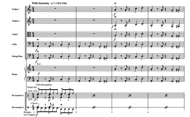 碟中谍主题曲 摩尔版 初-中级 交响弦乐合奏总谱+分谱 G2-3 有试听