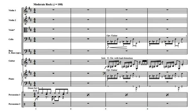 空中铁匠乐队《Walk This Way》摩尔版 中级 交响弦乐合奏总谱+分谱 G3.5 有试听