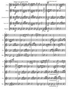 笨拙的三连音 木管五重奏总谱+分谱 有试听-云音圈