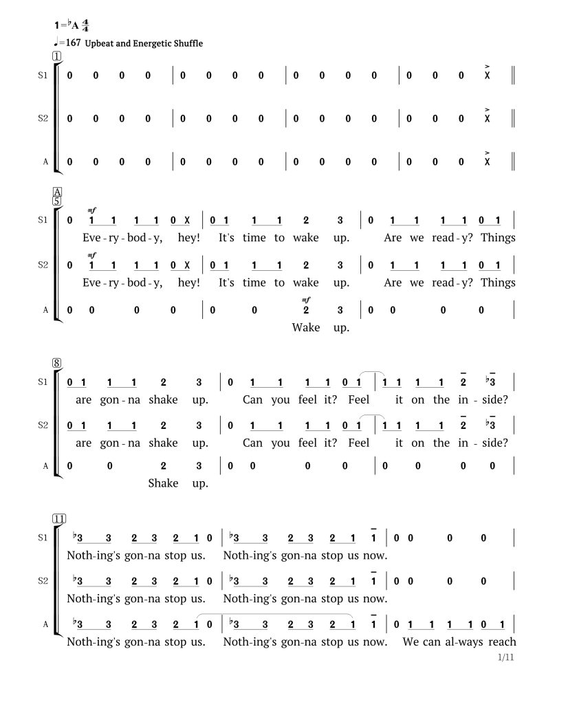 商品为SSA 三声部合唱简谱 决战时刻 童声女声合唱简谱 有试听