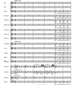 粒子转换 初-中级 交响管乐合奏总谱+分谱 G2.5 有试听-云音圈