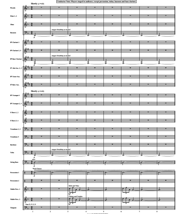 繁星之舞 斯维尼版 中级 交响管乐合奏总谱+分谱 4级 有试听