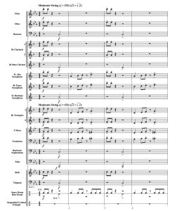 约书亚 初级 交响管乐合奏总谱+分谱 2级 有试听-云音圈